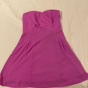 Express strapless fuschia dress size 8